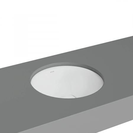 Lavoare - ‎Lavoar / chiuveta rotunda tip bol 40cm fara orificiu baterie, fara orificiul preaplin, sub blat | 7532B001-1083