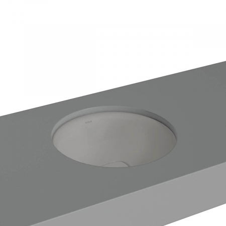 Lavoare - ‎Lavoar / chiuveta rotunda tip bol 40cm fara orificiu baterie, fara orificiul preaplin, sub blat | 7532B076-1083