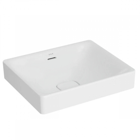 Lavoar dreptunghiular tip bol 50cm x 40cm fara orificiu baterie, cu orificiul preaplin, pe blat | 7534B001-0673