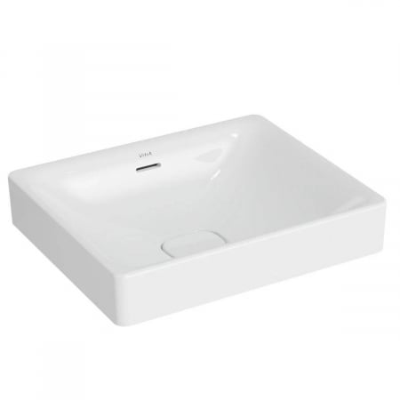 Lavoare - Lavoar dreptunghiular tip bol 50cm x 40cm fara orificiu baterie, cu orificiul preaplin, pe blat | 7534B003-0673