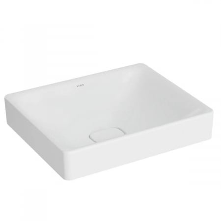 Lavoare - Lavoar dreptunghiular tip bol 50cm x 40cm fara orificiu baterie, fara orificiul preaplin, pe blat | 7534B001-1398