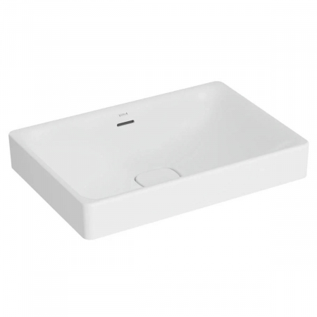 Lavoar dreptunghiular tip bol 60cm x 40cm fara orificiu baterie, cu orificiul preaplin, pe blat | 7535B001-0673 [1]