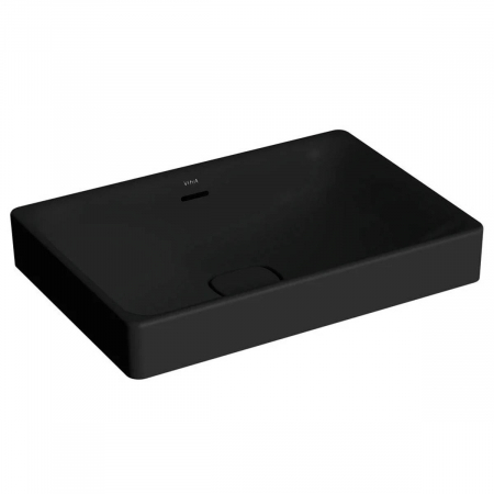 Lavoar dreptunghiular tip bol 60cm x 40cm fara orificiu baterie, cu orificiul preaplin, pe blat | 7535B083-0673