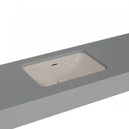 Lavoar dreptunghiular tip bol 60cm x 40cm fara orificiu baterie, cu orificiul preaplin, sub blat | 7535B020-1082