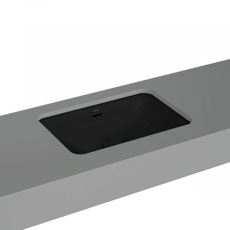 Lavoar dreptunghiular tip bol 60cm x 40cm fara orificiu baterie, cu orificiul preaplin, sub blat | 7535B083-1082 [0]