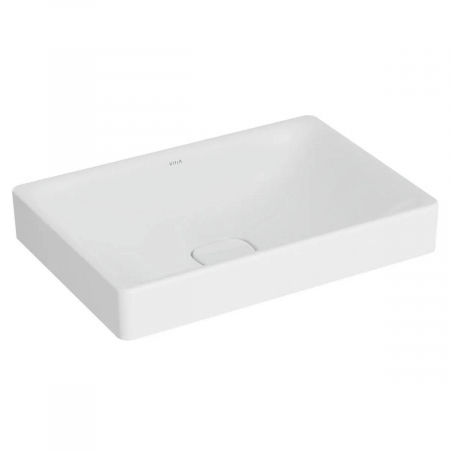 Lavoar dreptunghiular tip bol 60cm x 40cm fara orificiu baterie, fara orificiul preaplin, pe blat | 7535B001-1398