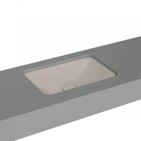 Lavoar dreptunghiular tip bol 60cm x 40cm fara orificiu baterie, fara orificiul preaplin, sub blat | 7535B020-1083 [0]