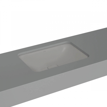 Lavoar dreptunghiular tip bol 60cm x 40cm fara orificiu baterie, fara orificiul preaplin, sub blat | 7535B076-1083