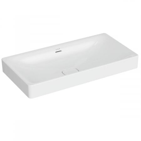 Lavoare - Lavoar dreptunghiular tip bol 80cm x 40cm fara orificiu baterie, cu orificiul preaplin, pe blat | 7536B003-0673