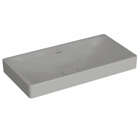 Lavoar dreptunghiular tip bol 80cm x 40cm fara orificiu baterie, cu orificiul preaplin, pe blat | 7536B076-0673