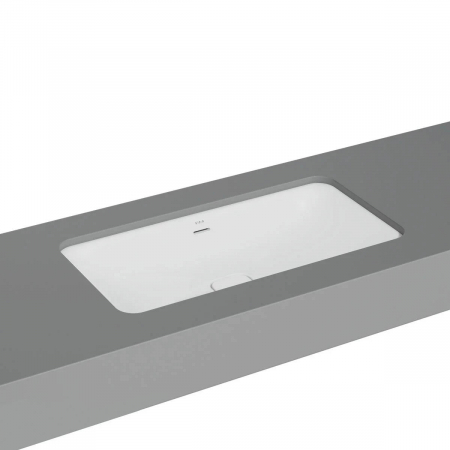 Lavoar dreptunghiular tip bol 80cm x 40cm fara orificiu baterie, cu orificiul preaplin, sub blat | 7536B001-1082