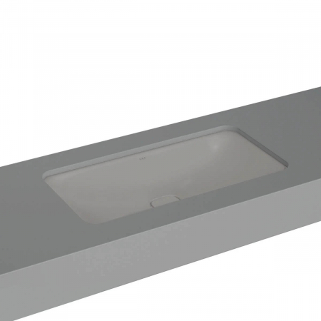 Lavoar dreptunghiular tip bol 80cm x 40cm fara orificiu baterie, fara orificiul preaplin, sub blat | 7536B076-1083 [0]