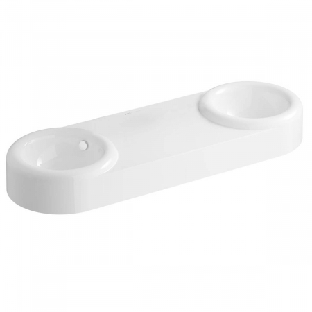 Lavoare duble baie - Lavoar dublu / chiuveta baie dubla, fara orificiu baterie, cu orificiul preaplin, 110cm | 7313B403-0012
