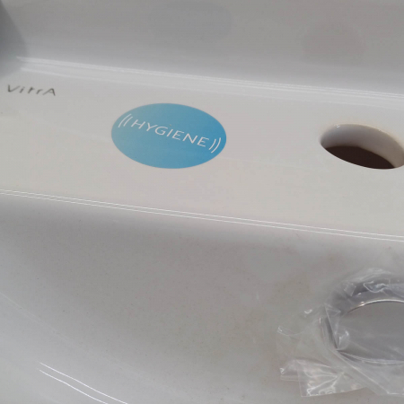 Lavoar dublu / chiuveta dubla baie copii cu 2 nivele, 85cm, cu 2 orificii pentru baterie, cu orificiul preaplin | 7351B003-1740 [7]