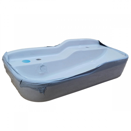 Lavoar dublu / chiuveta dubla baie copii cu 2 nivele, 85cm, cu 2 orificii pentru baterie, cu orificiul preaplin | 7351B003-1740 [2]