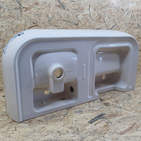 Lavoar dublu / chiuveta dubla baie copii cu 2 nivele, 85cm, cu 2 orificii pentru baterie, cu orificiul preaplin | 7351B003-1740 [3]