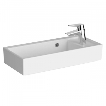 Lavoare - ‎Lavoar mic / chiuveta baie compacta 60cm x 28cm cu orificiu pentru baterie pe dreapta, cu orificiul preaplin | 7406B003-0029
