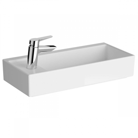 Lavoare - ‎Lavoar mic / chiuveta baie compacta 60cm x 28cm cu orificiu pentru baterie pe stanga, fara orificiul preaplin | 7408B003-0052