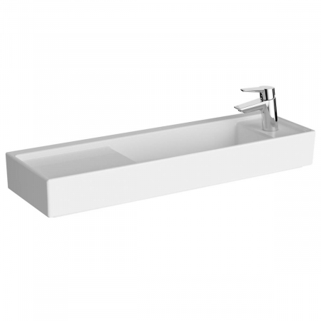 Lavoare - ‎Lavoar mic / chiuveta baie compacta 90cm x 28cm cu orificiu pentru baterie pe dreapta, fara orificiul preaplin | 7407B003-0294