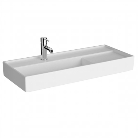 Lavoare - ‎Lavoar mic / chiuveta baie compacta 90cm x 38cm cu orificiu pentru baterie, fara orificiul preaplin | 7402B003-0041