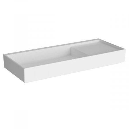 Lavoare - ‎Lavoar mic / chiuveta baie compacta 90cm x 38cm fara orificiu baterie, fara orificiul preaplin | 7405B003-0016