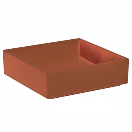 Lavoare - Lavoar tip bol patrat, 40cm x 40cm, fara orificiu baterie, fara orificiul preaplin | 7440B077-0016