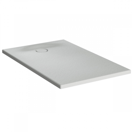Cadita de dus slim 100x75 rectangulara texturata gri | 65150001867