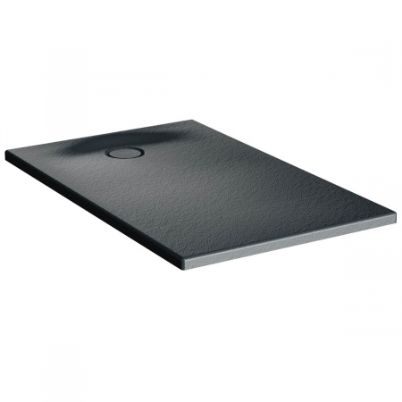 Cadita de dus slim 120x75 rectangulara texturata antracit | 65160001868