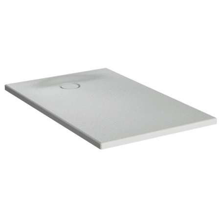 Cadita de dus slim 120x75 rectangulara texturata gri | 65160001867
