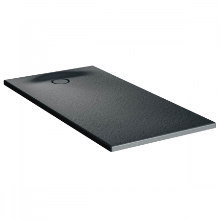 Cadita de dus slim 140x75 rectangulara texturata antracit | 65170001868