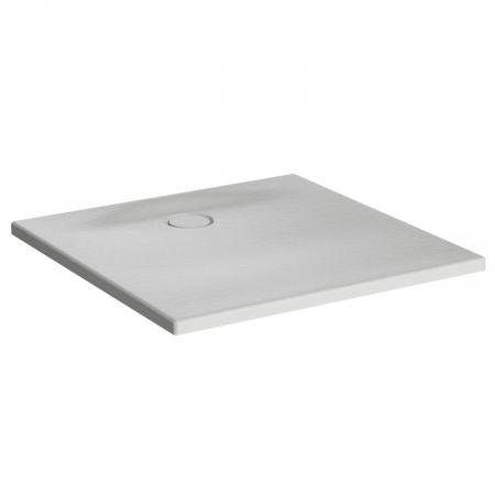 Cadita de dus slim 80x80 patrata texturata gri | 65130001867