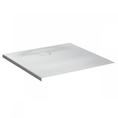 Cadite de dus subtire - Cadita de dus slim 80x80 patrata texturata alb | 65130001800