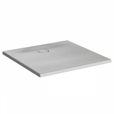 Cadite de dus subtire - Cadita de dus slim 90x90 patrata texturata gri | 65140001867