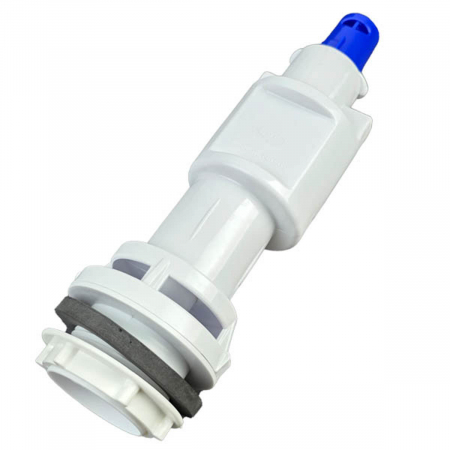 Mecanism / valva golire rezervor WC, alimentare pe jos cu racord plastic 1/2, cu buton, set complet | 3008-1/2 [7]