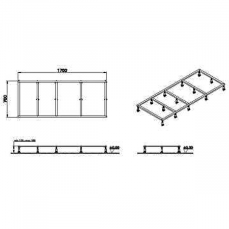 Accesorii - Metal cadru leg 180x080 | 59916526000