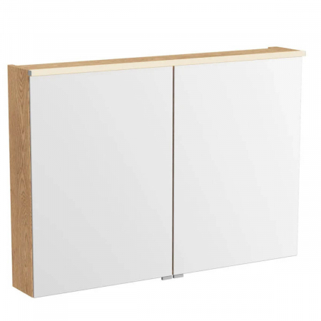 Mobilier de baie - Edge mirror cabinet 100cm, light oak | 67147