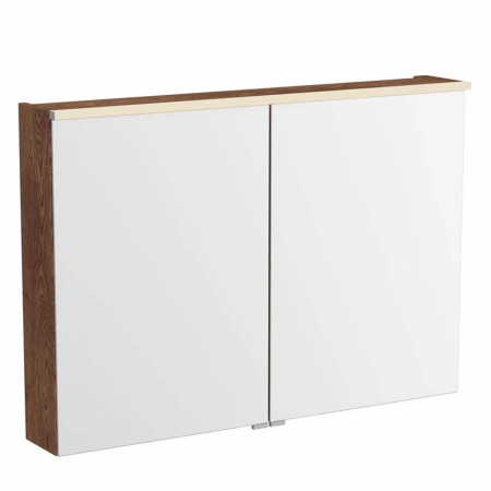 Mobilier de baie - Edge mirror cabinet 100cm, walnut | 67166