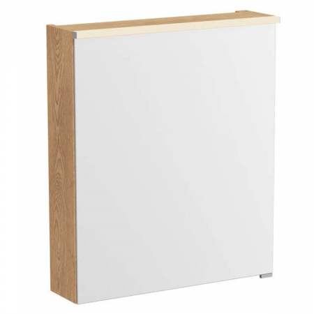 Mobilier de baie - Edge mirror cabinet 60cm light oak, stanga | 67145