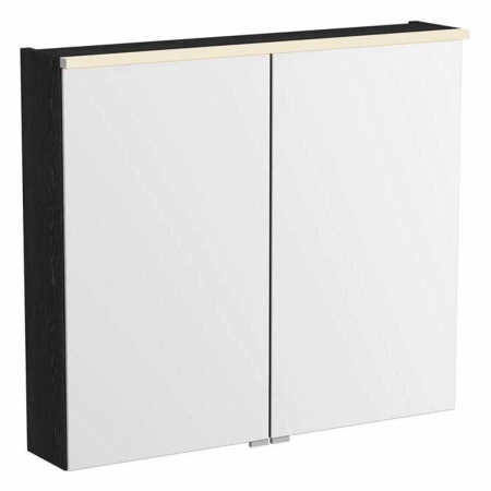 Mobilier de baie - Edge mirror cabinet 80cm, negru oak | 67203