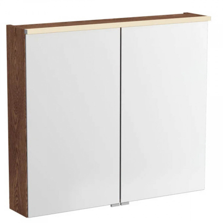 Mobilier de baie - Edge mirror cabinet 80cm, walnut | 67165