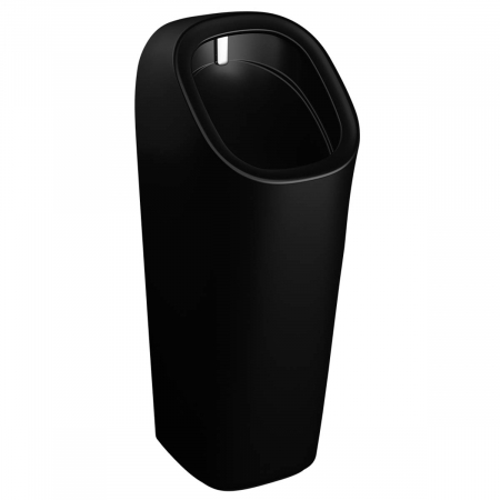 Pisoare / urinale - Monobloc pisoar cu mecanism de spalare integrat, alimentare spate, alimentare curent de la retea, negru mat | 7809B083-5331