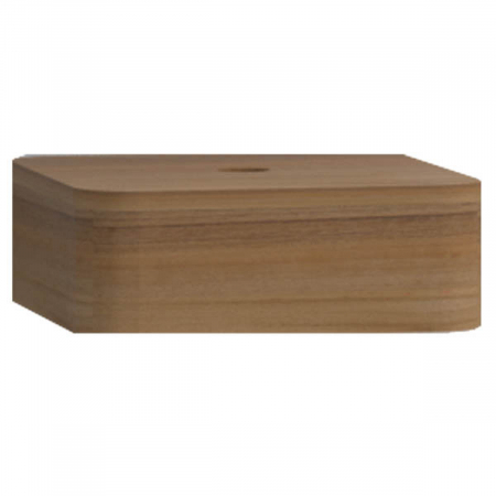 Accesorii baie pentru copii - child step, 38cm, waved natural wood | 56196