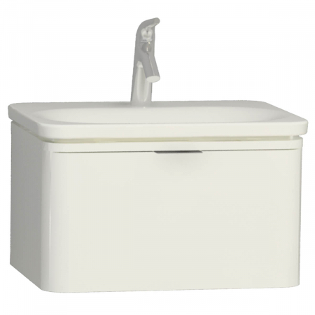 Mobilier de baie - Unitate de baza lavoar baie 60cm cu 1 drawer, alb inalt gloss | 56437