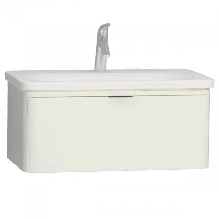 Mobilier de baie - Unitate de baza lavoar baie 80cm, cu 1 drawer, alb inalt gloss | 56438