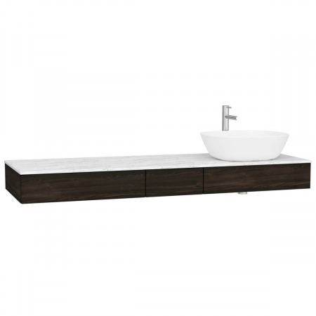 Mobilier de baie - counter cu drawer, 150cm, elm, cu dreapta syphon hole | 65693