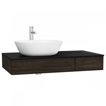 Mobilier de baie - counter cu drawer, 90cm, elm, cu stanga syphon hole | 65674