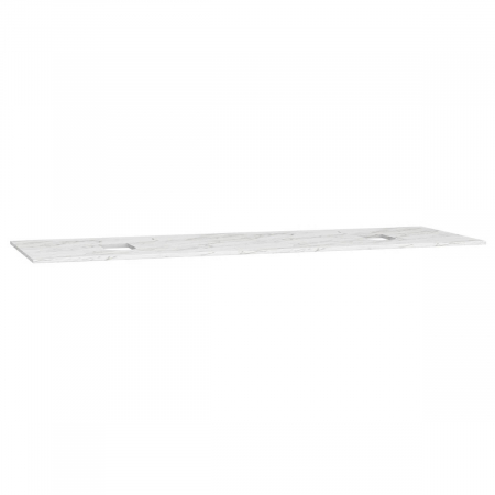 Mobilier de baie - counter, fara orificiu robinet, cu double syphon hole, 150cm, neolith | 65753