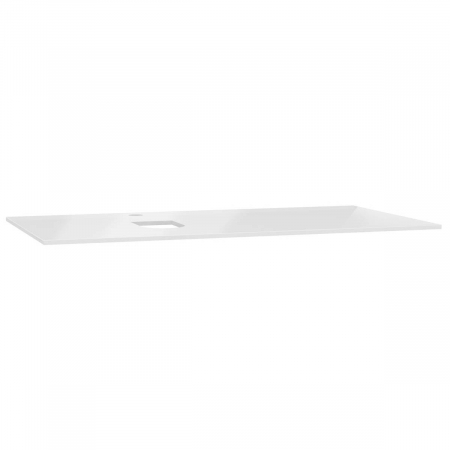 Accesorii mobilier baie - glass counter, cu orificiu robinet, cu stanga syphon hole, 90cm, alb | 65713