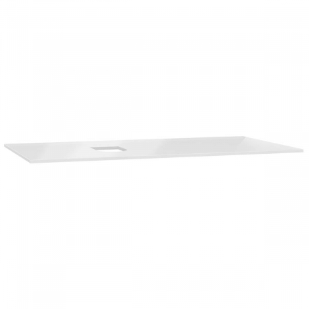 Accesorii mobilier baie - glass counter, fara orificiu robinet, cu stanga syphon hole, 90cm, alb | 65710