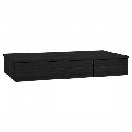 Mobilier de baie - side unit cu drawer, 90cm, patterned negru oak, stanga | 65701